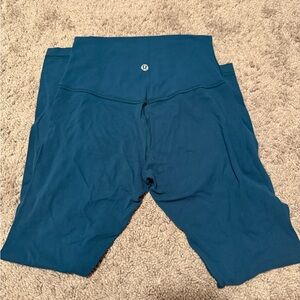 Lululemon Teal High-Waisted Leggings